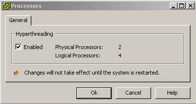 CHAPTER 9 Advanced Resource Management 2. Enable hyper-threading in the system BIOS. Some manufacturers label this option Logical Processor while others call it Enable Hyper-threading. 3.