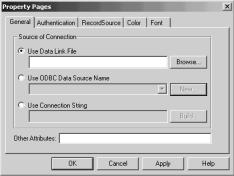 I m going to show you how to build a Data Link File in this chapter and you can see how to create a Connection String in Chapter 9.