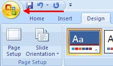 MICROSOFT POWERPOINT 14. Refer to the figure below, name the icon indicated by the arrow.