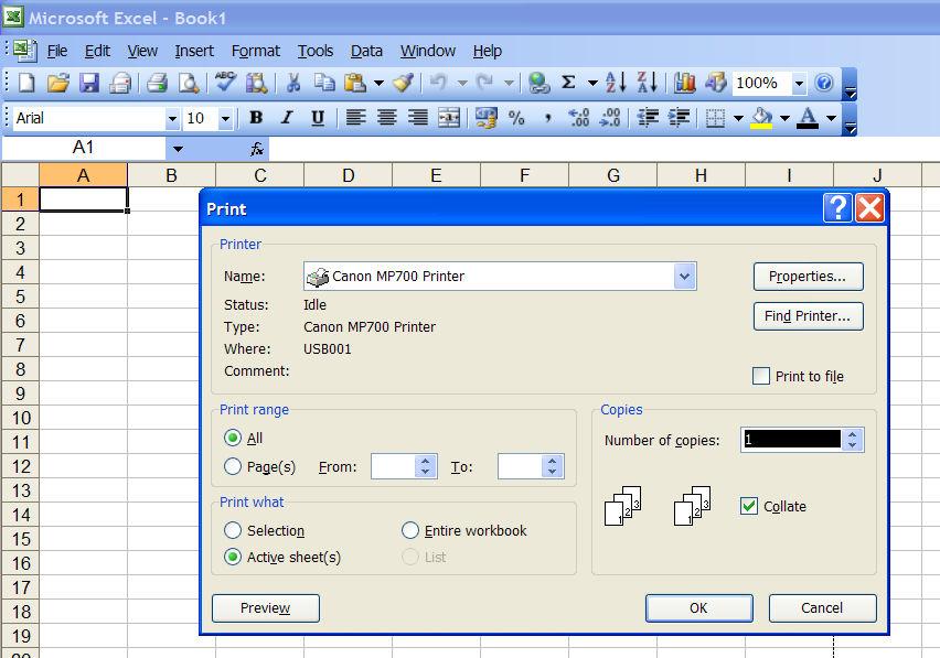 7. PRINTING Clicking File, Print gives you various options, including Print Preview. 8.