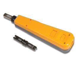 S814 Impact Tool The S814 impact tool terminates wires on 66 and 110 clips. The tool is spring-loaded and fully adjustable; a helpful feature when working with wires of varying thicknesses.