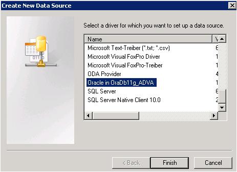 Creating an ODBC Data Source for the Oracle Database Section 19 Information Management 3. Click Add to display the Create New Data Source dialog box shown in Figure 51.