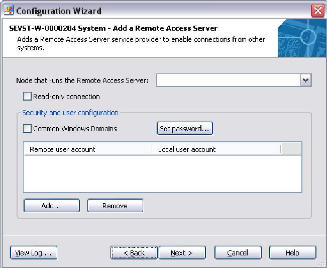 Creating a Remote Access Server Section 22 Multisystem Integration Creating a Remote Access Server 1. Start the Configuration Wizard. 2. Select: Start > All Programs > ABB Industrial IT 800xA > System > Configuration Wizard 3.