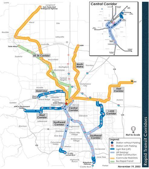 Denver Regional Rapid Transit Corridors FasTracks Program» Approved Nov.