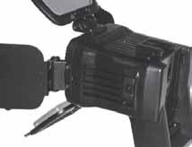 It can be easily mounted onto professional video cameras such as SonyTM, PanasonicTM or JVCTM or can be mounted on each DSLR Cameras.