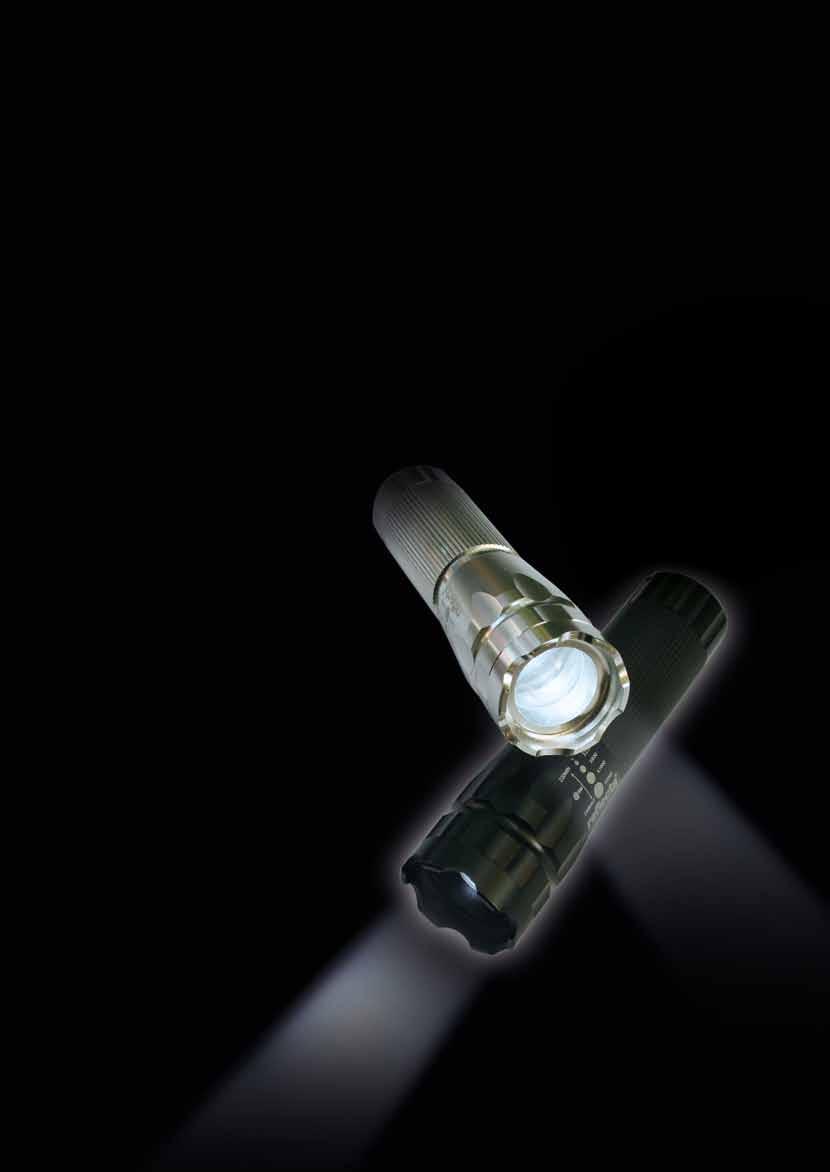 LED-Torch Light LED-Technology LED-VisiLux Zoom ( Display ) Content of Display: 12 LED-VisiLux Zoom Modern Design Aluminium