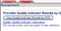 The Quality Indicators Tab allows you to view