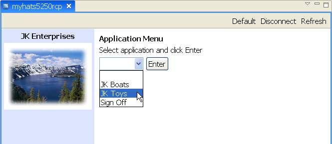 addition, macros can be used to aid users in navigating the host application. Shown below is the same Main Menu screen that has been transformed to a more modern appearance.
