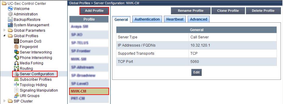 6.7. Server Configuration A server configuration profile defines the attributes of the physical server.