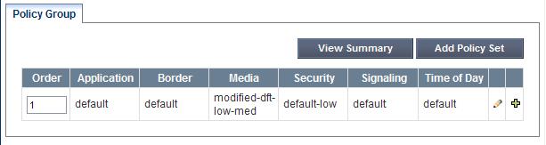 The endpoint policy group is applied to the traffic as part of the endpoint flow defined in Section 6.13. To create a new group, navigate to Domain Policies End Point Policy Groups in the left pane.