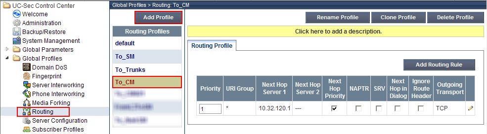 6.11. Routing A routing profile defines where traffic will be directed based on the contents of the URI.