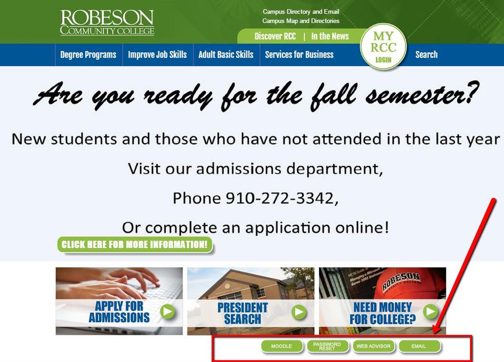 Step 5: Login to Outlook (Student Email) How do I log to my Email? To log into your email, go to www.robeson.