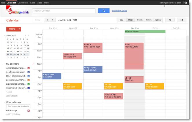 Bates Google Calendar Account