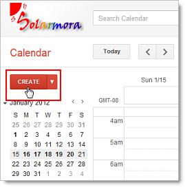 Schedule an Event You can schedule a meeting by clicking the Create button or by clicking anywhere on your calendar. 1. Open Google Calendar. 2.