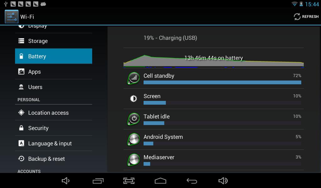 7. Battery 8. Apps Check battery usage status.