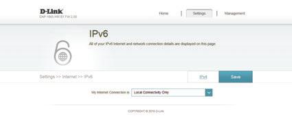 Section 3 - Configuration Local Connectivity Only My Internet Connection is: LAN IPv6 Link- Local Address: Select