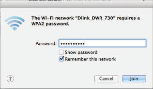 Section 4 - Security You will then be prompted to enter the network security key (Wi-Fi password)