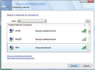 Click on a network (displayed using the SSID) and click the Connect button. The Wi-Fi Configuration Card will list your device s specific network.