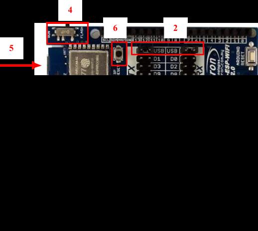 8.0 FIRMWARE INSTALLATION ESP8266 3V3 GPIO Input and Output function has deprecated with preloaded AT firmware on ESP WROOM 02 module on ESPWiFi Shield.
