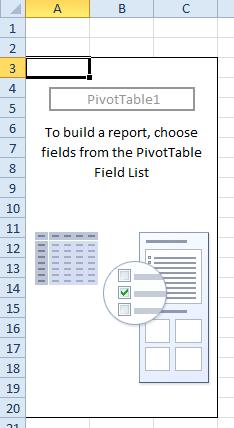 From the Create PivotTable dialog box, Choose the data that you want to analyze and Choose where you want the PivotTable report to be placed.
