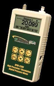 The unit (except the 2350 Series) may have one or two pressure sensors and an optional temperature sensor input to measure pressure and temperature all in one meter. A. DPM-2301.