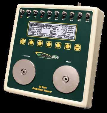17 Defibrillator Analyzers Programmable Autosequence ± PC Based Software Defibrillator Analyzer ± Create up to 50 Autosequences ± Up to 20 Steps Per Autosequence ± Autosequences can be cloned to