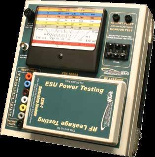 33 ESU Analyzer Series ESU Analyzer Series Features - ESU-2000A ± Small & Simple-to-Use ± Lightweight ± 6 Selectable Loads from 50 to 500 Ω ± No Load Switching Relays ± Return Contact Monitor Test