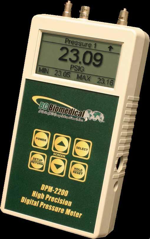 39 Digital Pressure Meter Series Pressure Meters Features - DPM-2200 Series ± Single or Dual Pressure Sensors ± Large Graphics Display with Cursor Selection of Options & Parameters Setup ± ± 0.