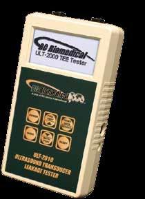 55 Ultrasound Leakage Tester Series Ultrasound Leakage Tester Features - ULT-2000 Series ± Tests the Upper & Lower Leakage Current Limits per Ultrasound Mfr. Specifications ± Range 0.