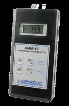 63 Dew Point Meter Dew Point Meter Features - AMM-15 ± Microprocessor-Based Portable Battery Operated Instrument ± Digital Display - 40 to +80 F Dew Point ± ± 2 F From + 20 to +80 F Dew Point ± ± 4 F