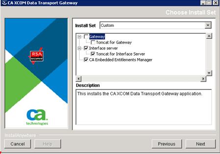 Installer Dialogs 2. Click next 3. A dialog appears to configure the XCOM Data Transport gateway Port Information. The user can configure the HTTP, HTTPS, FTP, and FTPS port numbers.