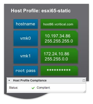 Persistence of Host Customization Data Host customization data is stored on vcenter Server, and will be deleted if a host is removed from inventory.