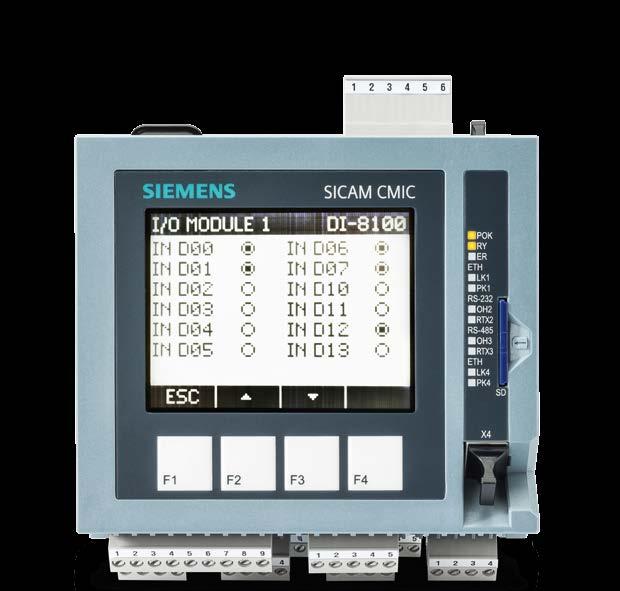 Freely programmable user programs for local control, interlocking or regulating functions round out the versatile attributes of the SICAM CMIC.