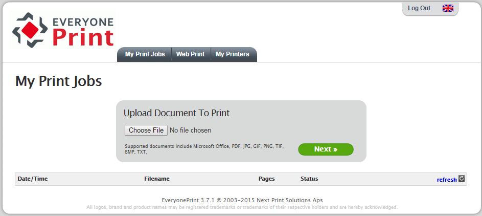 How to print from your own device using the internet Click on the following link or enter the URL in your web browser: https://print.ccc.ox.ac.