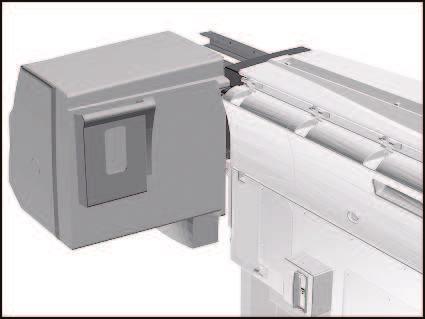 TIP To check correct functioning of serviced parts on the Printer axis you can do the following: a Reinsert the top T-15 screw (Type F) at the rear of the Printer. b Hang the Cover on the screw.