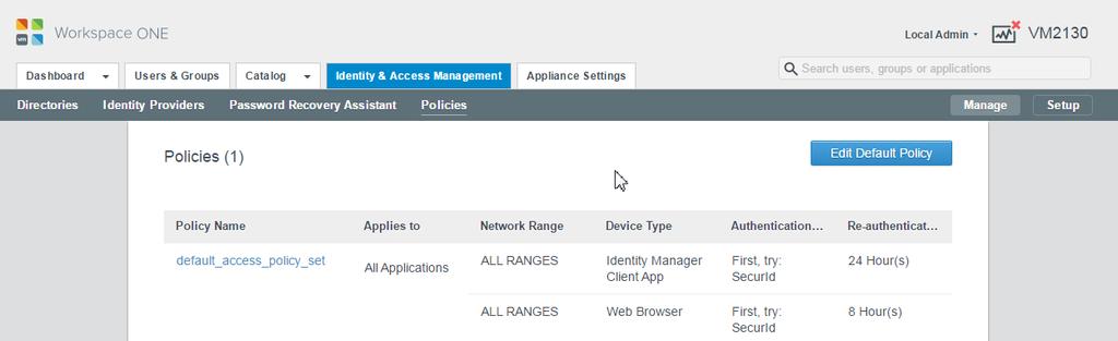 I have enabled SecurID access for both Device types.