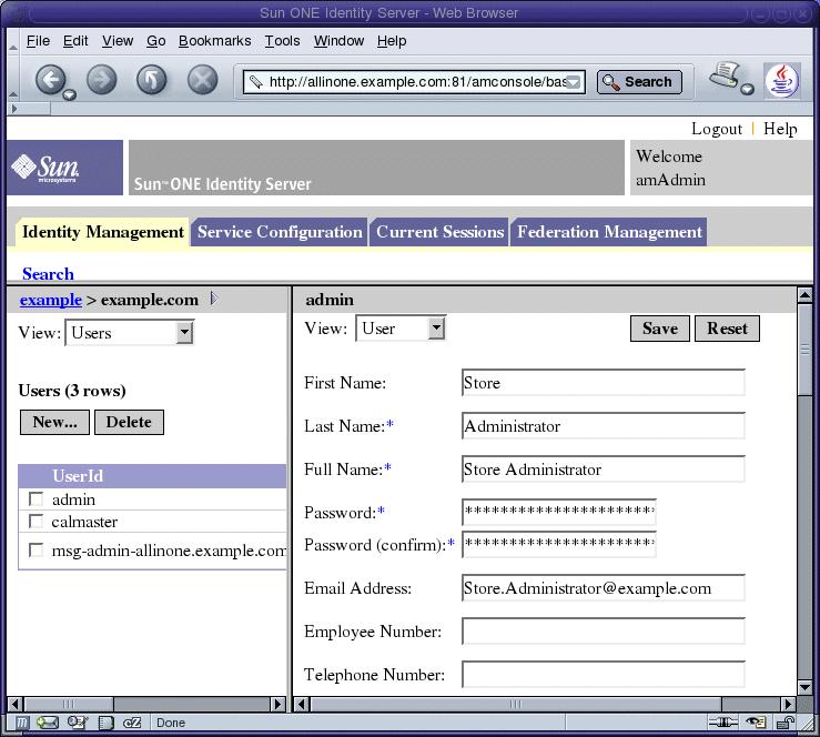 Provisioning a Sample End User Provisioning a Sample End User This section describes how to use Identity Server to provision an end user.