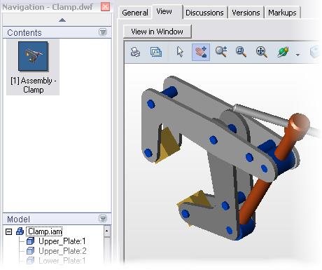 Sharing Designs with Other Users Autodesk Vault makes it easy to keep other members of the design team up-to-date by automatically publishing visualization files, such as DWF and DWFx, every time a