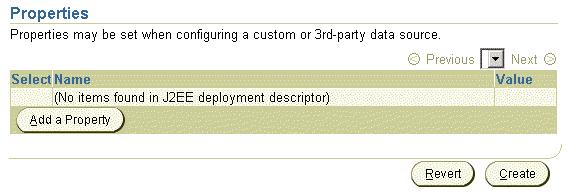 Configuring OC4J Using Enterprise Manager Figure 3 10 Connection Attributes This section enables you to modify connection tuning parameters, including the retry interval, pooling parameters, timeout