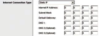Chapter 3 Advanced Configuration Static IP If you are required to use a permanent IP address to connect to the Internet, select Static IP.