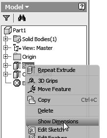 Autodesk Inventor remembers the history of a part, including all the rules that were used to create it, so that changes can be made to any operation that was performed to create the part.