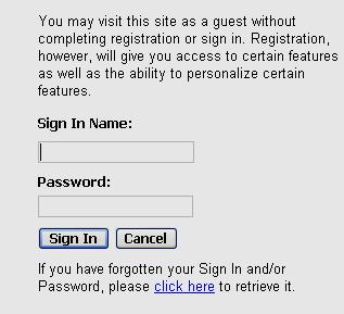 Getting Started Signing In Any registered user of your website can sign in.