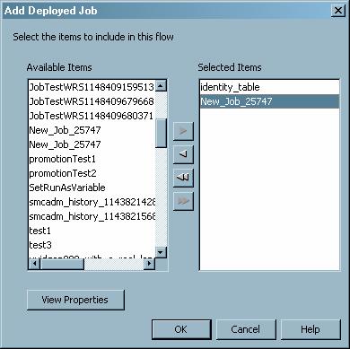 40 Setting Deployed Flow Properties 4 Chapter 6 Setting Deployed Flow Properties After you have created a flow, you can use the Schedule Manager to view properties for the flow or jobs that are part