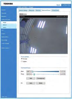 Adjusting the Zoom and Focus Access to the Network Camera from the network, and click the configuration button on the main page.
