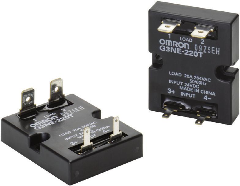 Solid State Relays CSM DS_E_3_1 Compact, Low-cost, SSR Switching 5 to 20 A Wide load voltage range: 75 to 264 VAC. Both 100-V and 200-V loads can be handled with the same model.