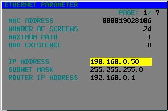 1.SETUP B-63734EN/01 - Setting the private IP address of the CNC Move the cursor to the IP address field, and set the IP address of the CNC. Fig. 1.3.2 (a) Ethernet parameter setting screen - Setting a subnet mask Move the cursor to the subnet mask field, and set the subnet mask of the IP address of the CNC.