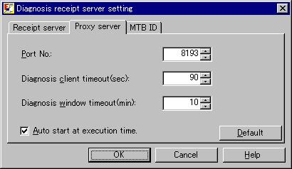 2.SETTING THE DIAGNOSIS RECEIPT SERVER B-63734EN/01 2.5 SETTINGS FOR THE PROXY SERVER From the menu displayed by right-clicking the diagnosis receipt server icon in the task tray, select [Option].