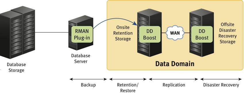 Introducing the Oracle RMAN Agent Overview of Oracle RMAN agent The Oracle RMAN agent enables database servers to communicate with Data Domain systems in an optimized way, without the need to use a