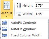 Know your AutoFit options The AutoFit option currently associated with your table may affect your table width when adding a column.