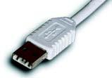 The USB cable s Type A end connects to the PrintServer, and the Type B end connects to the printer.